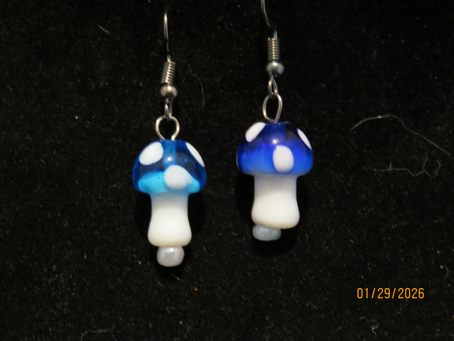 Colored Mushroom Earrings
