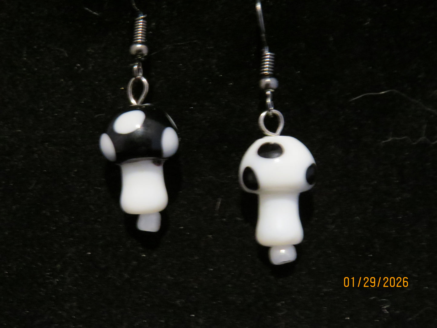 Colored Mushroom Earrings