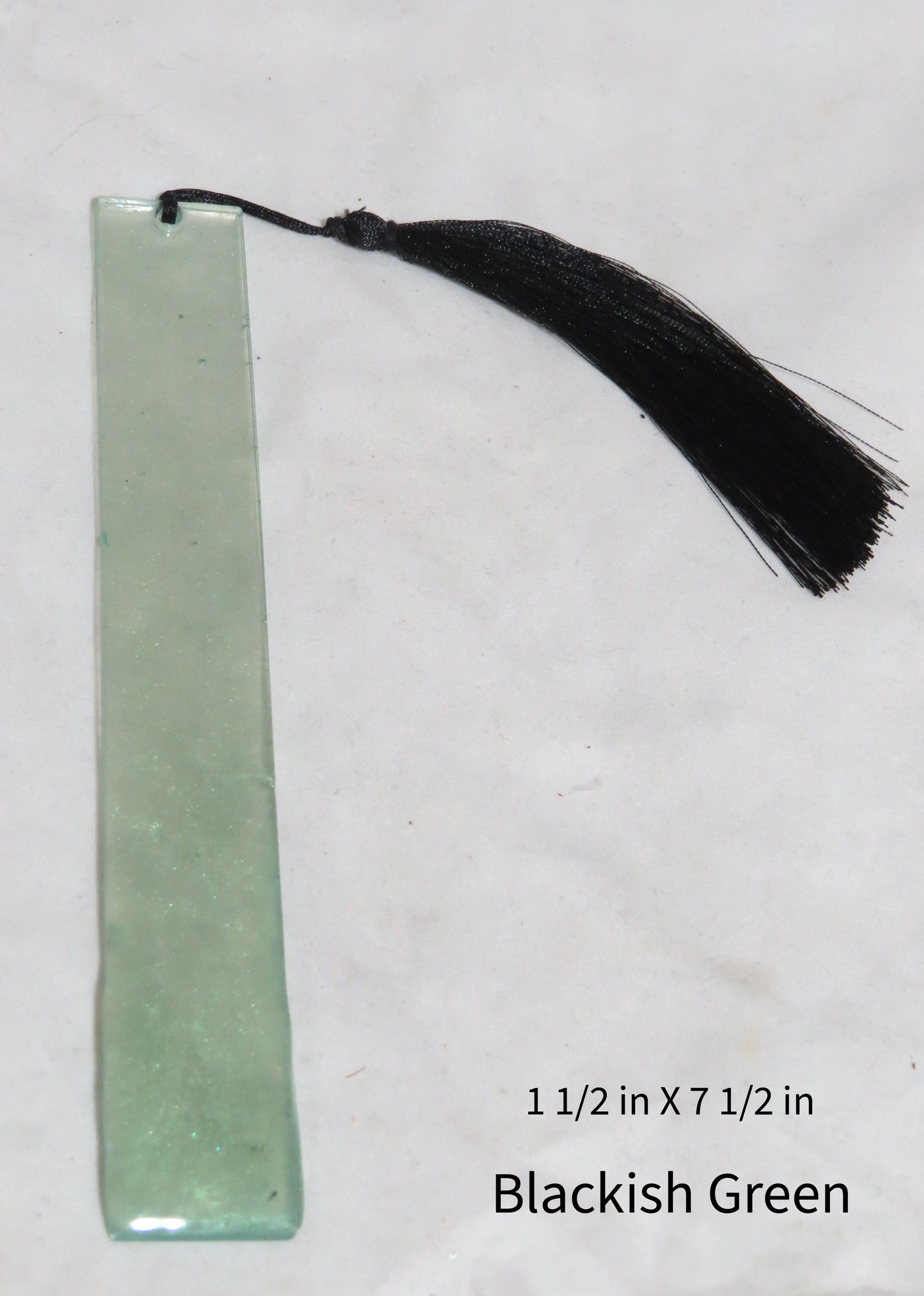Blackish Green Resin Bookmarks