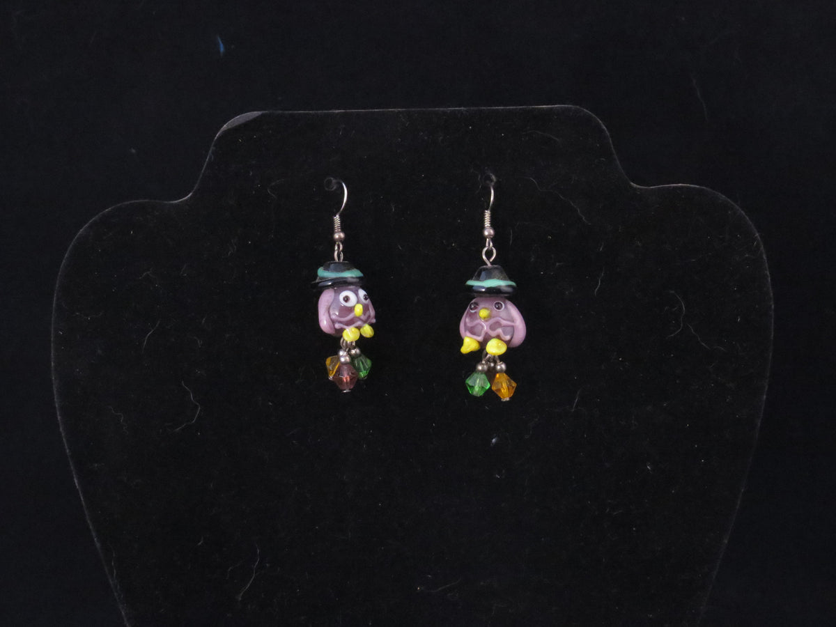 Handmade Owl Witch Earrings