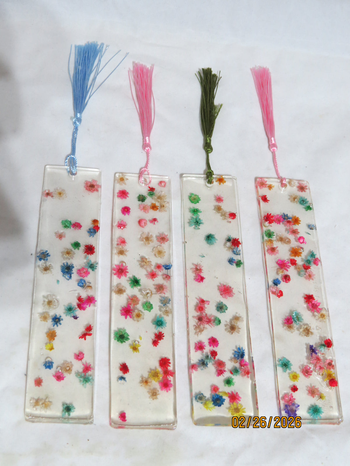 Flower Resin Bookmark