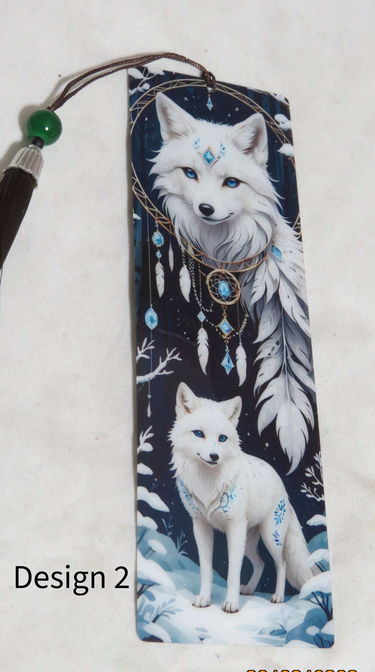 Handmade Diamond Wolf Bookmark