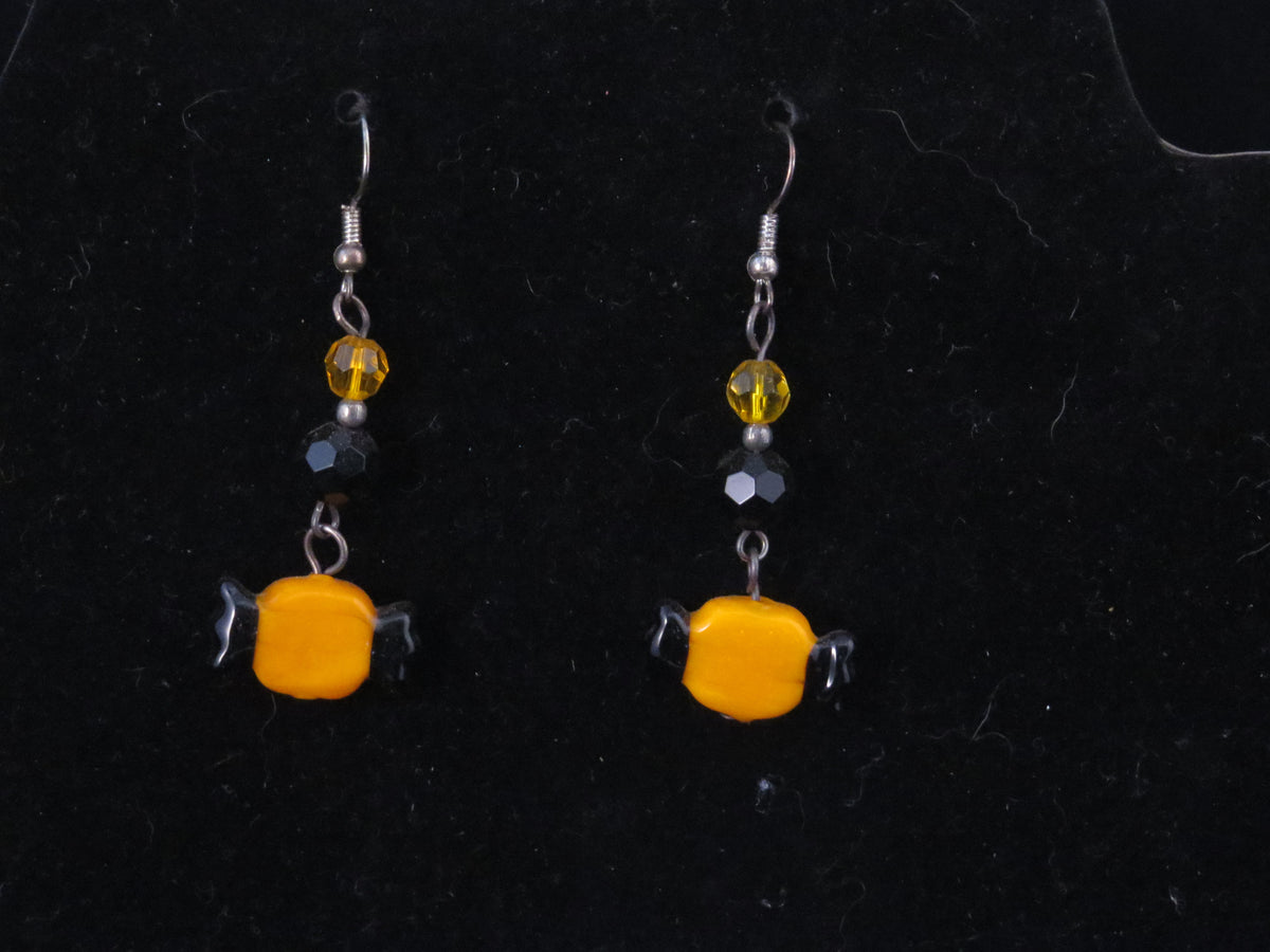 Handmade Halloween Candy Earrings