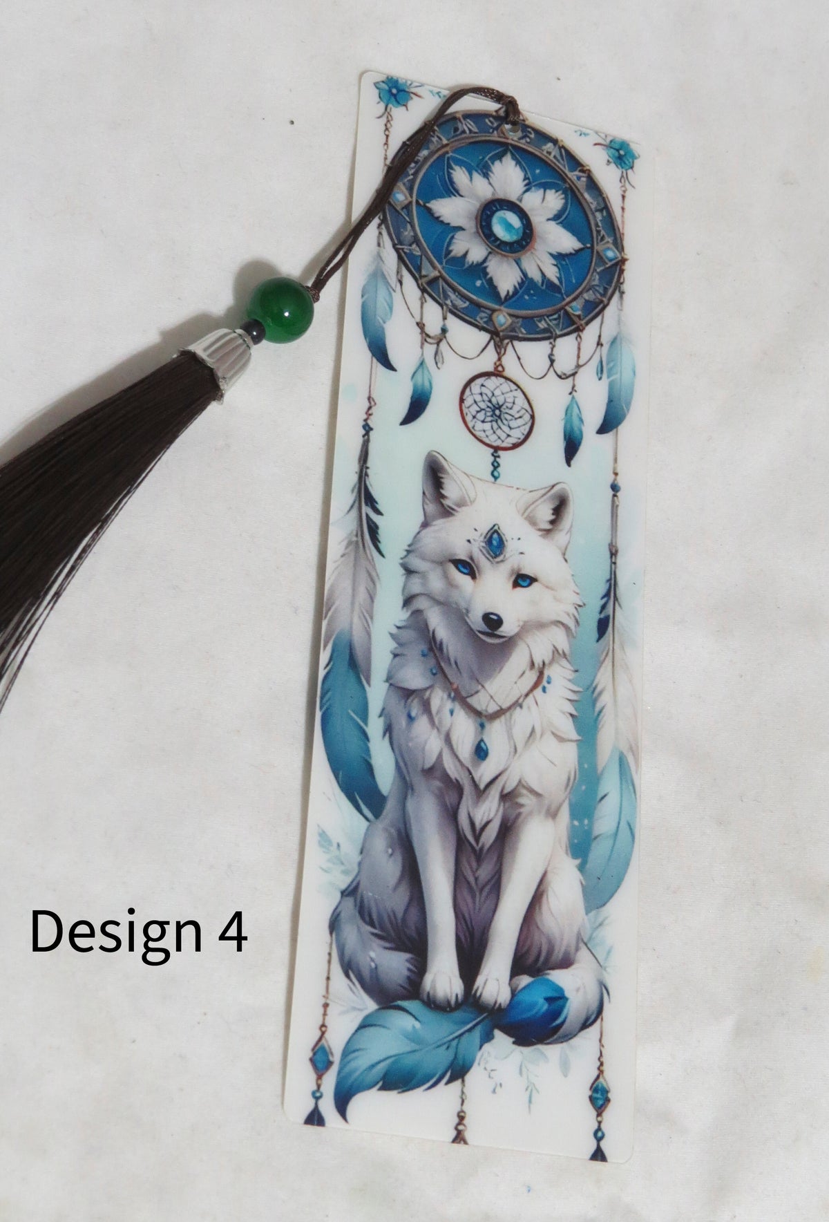 Handmade Diamond Wolf Bookmark