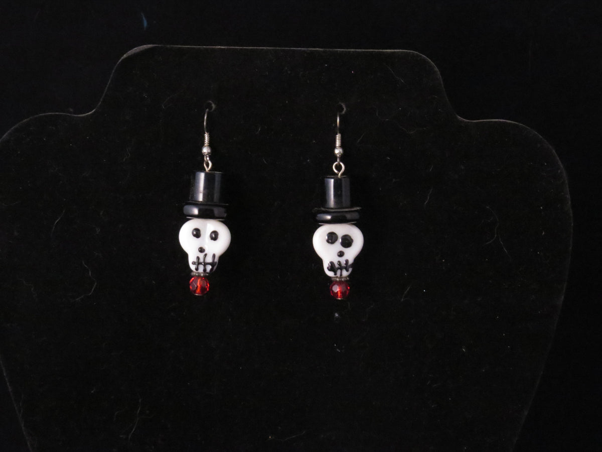 Handmade Skull Earrings