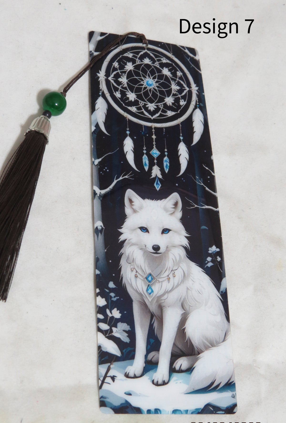 Handmade Diamond Wolf Bookmark