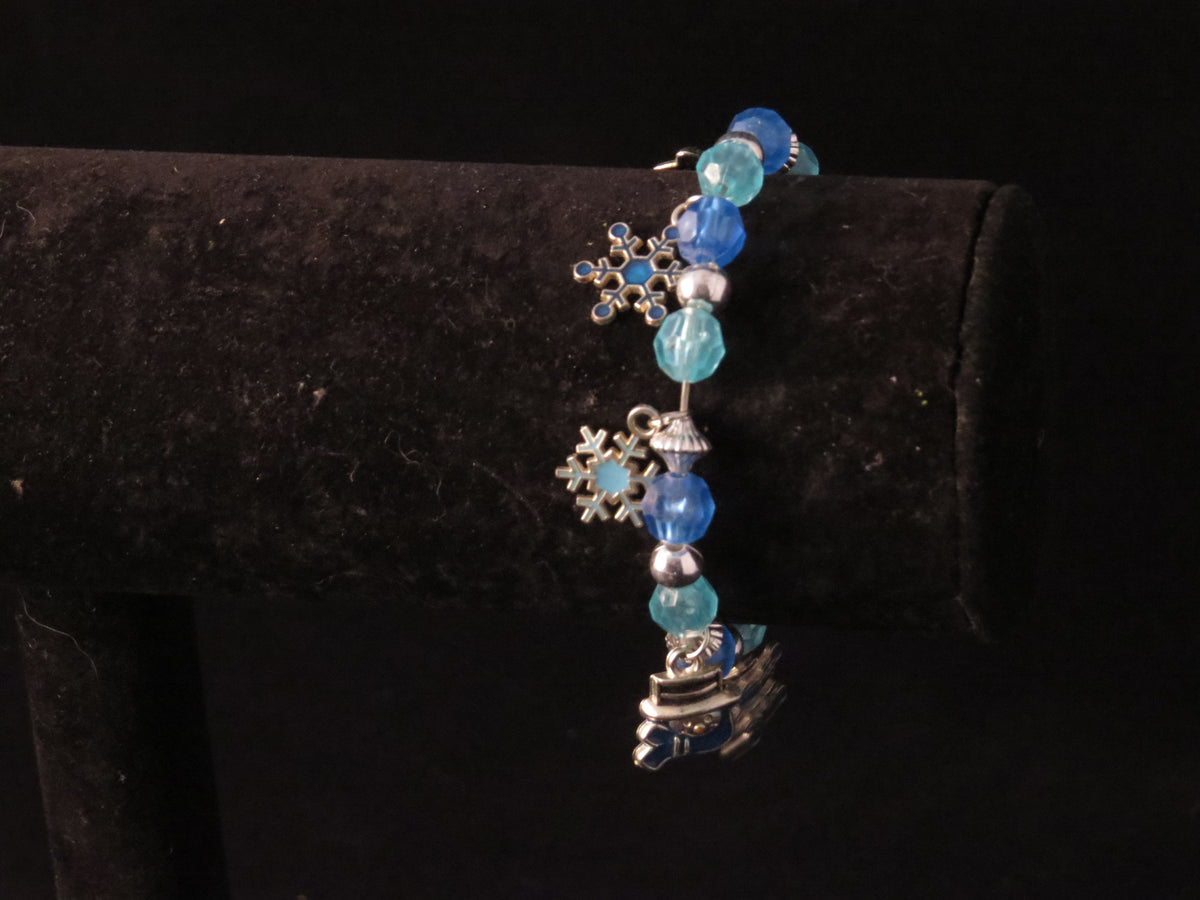 Handmade Snowman Charm Bracelet