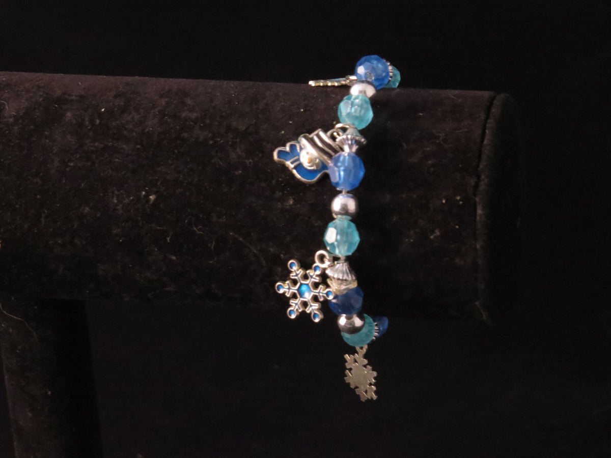 Handmade Snowman Charm Bracelet