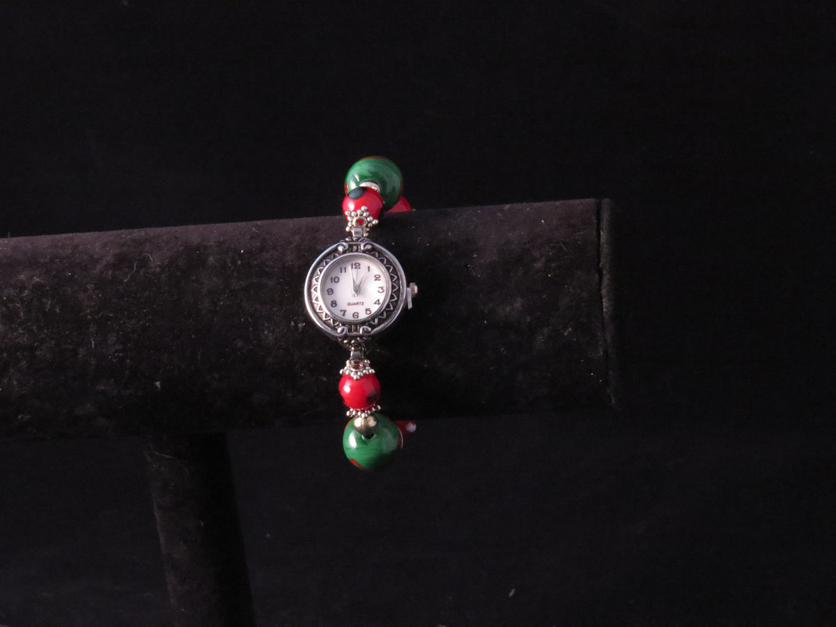 Handmade Christmas Beaded Watch