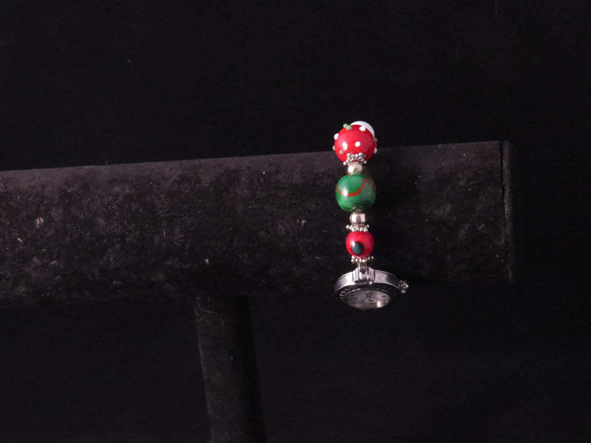 Handmade Christmas Beaded Watch