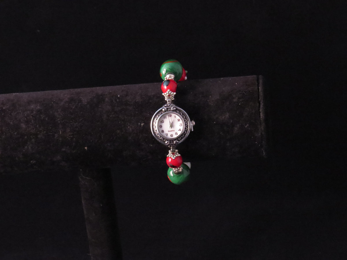 Handmade Christmas Beaded Watch