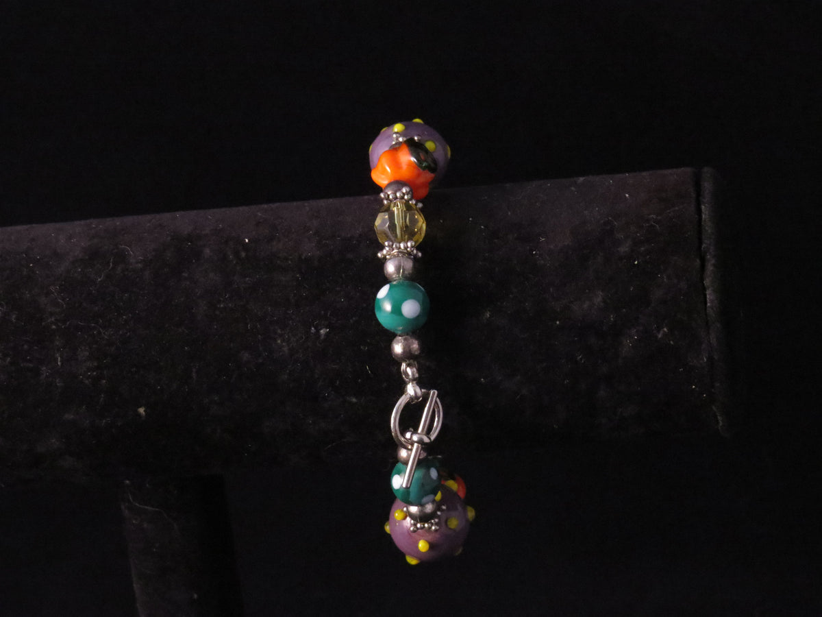 Handmade Fall Glass Bead Watch