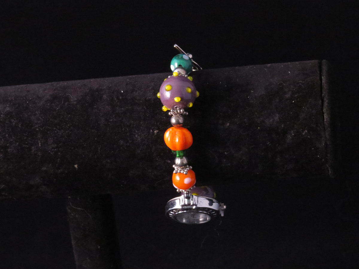 Handmade Fall Glass Bead Watch