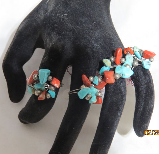 Stone Chip Wire Wrap Rings