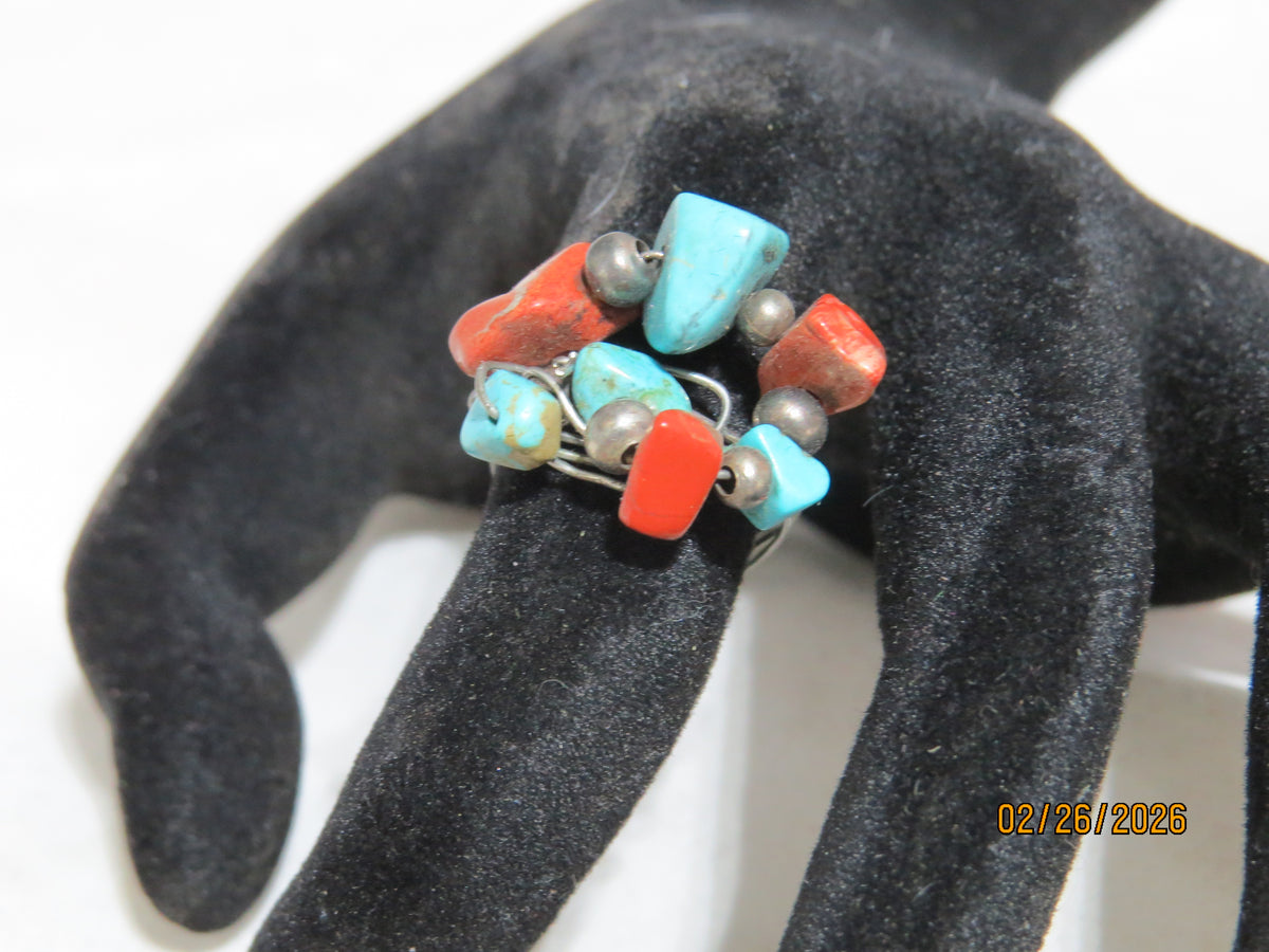 Stone Chip Wire Wrap Rings