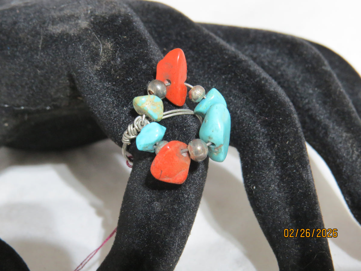 Stone Chip Wire Wrap Rings