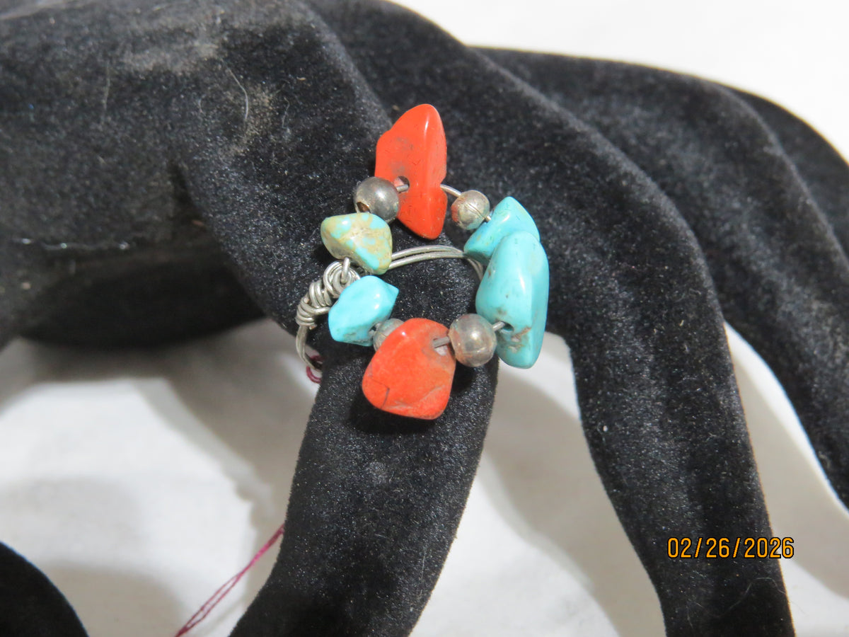 Stone Chip Wire Wrap Rings