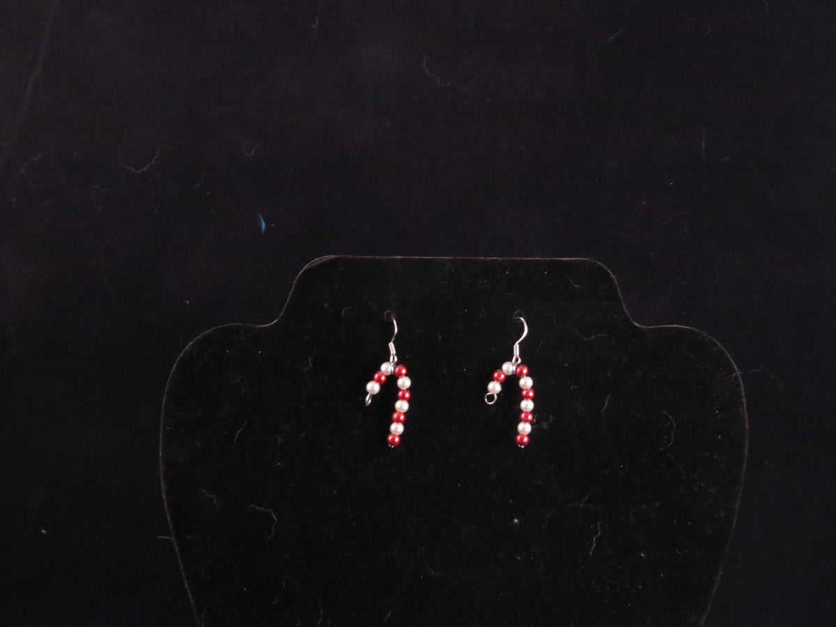 Handmade Candy Cane Earrings