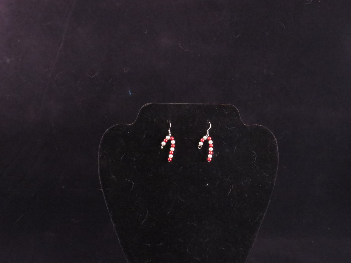 Handmade Candy Cane Earrings