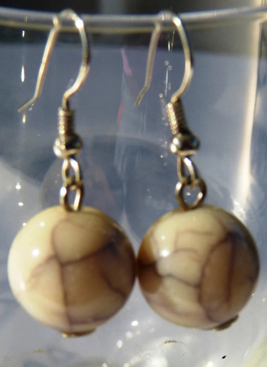 Crackle Stone Earrings