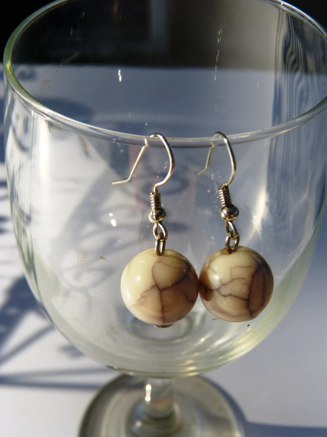 Crackle Stone Earrings