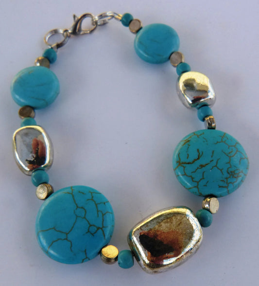 Turquoise & Silver Set