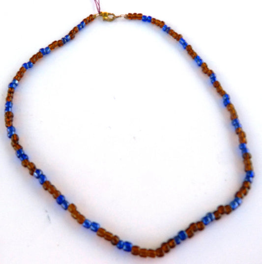 Brown & Blue Necklace