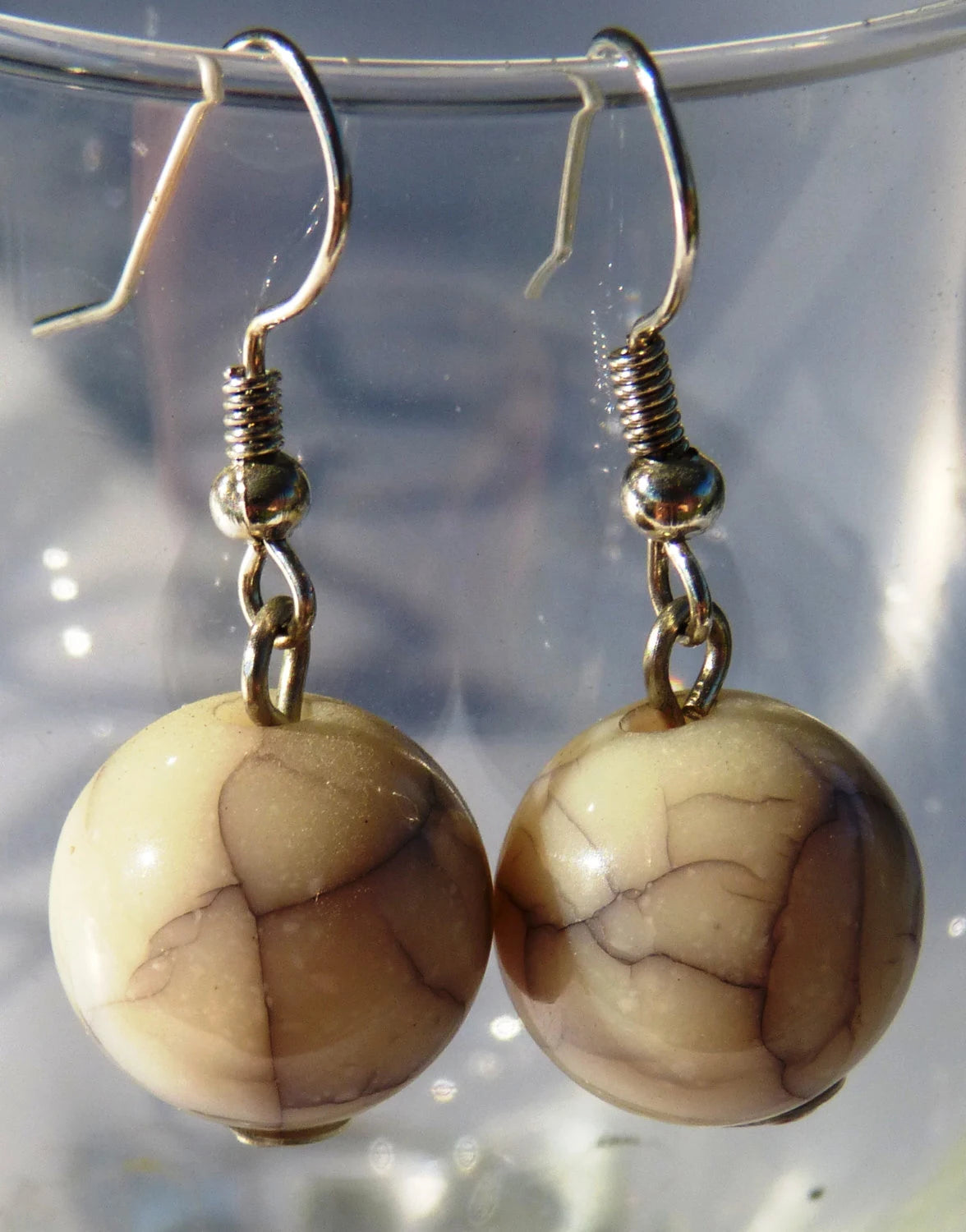 Crackle Stone Earrings