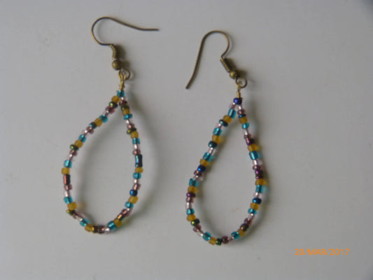 Peacock Teardrop Earrings