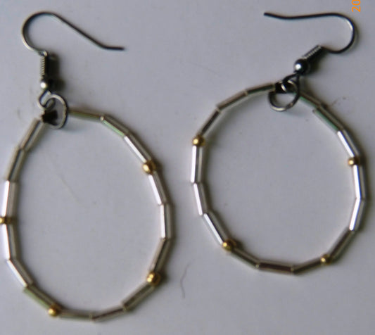 Silver & Gold Dot Earrings