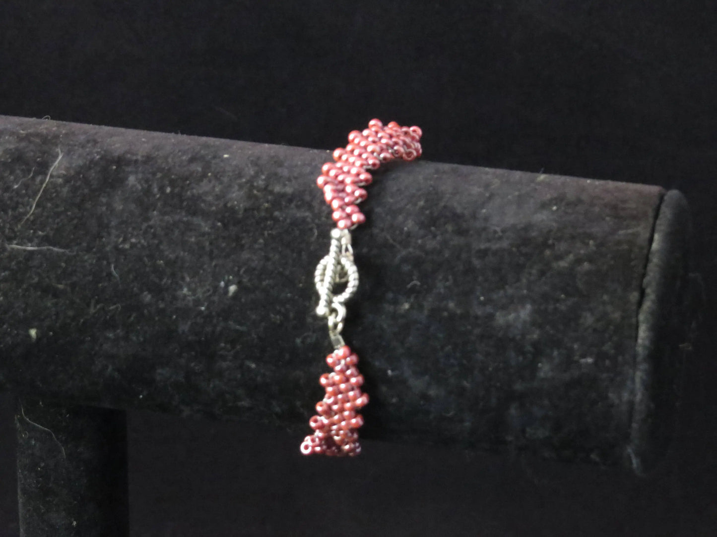 Opaque Luster Brown Peyote Simple Strap Bracelet