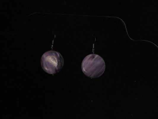 Round Shell Earrings
