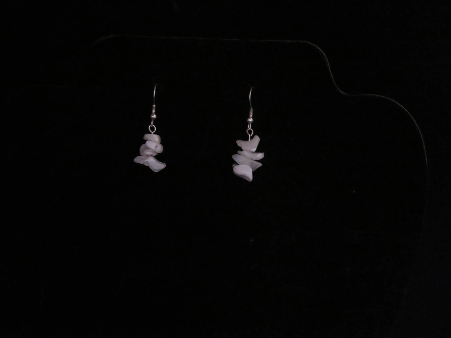 Mother of Pearl Chip Earrings