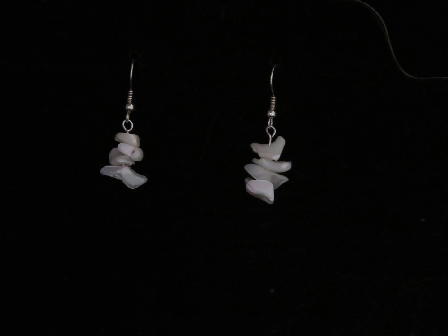 Mother of Pearl Chip Earrings