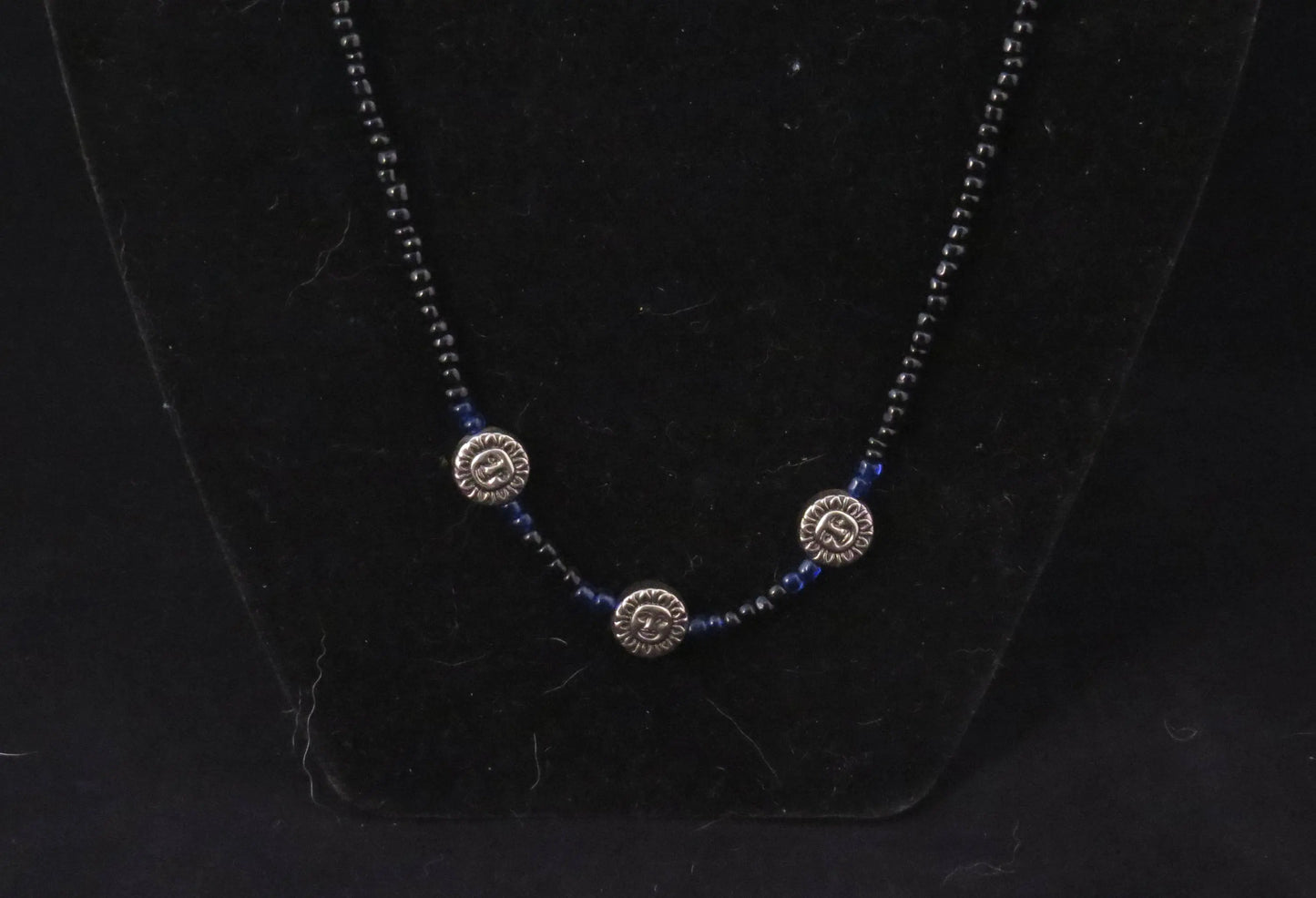 Blue & Black with sun & Moon Accents