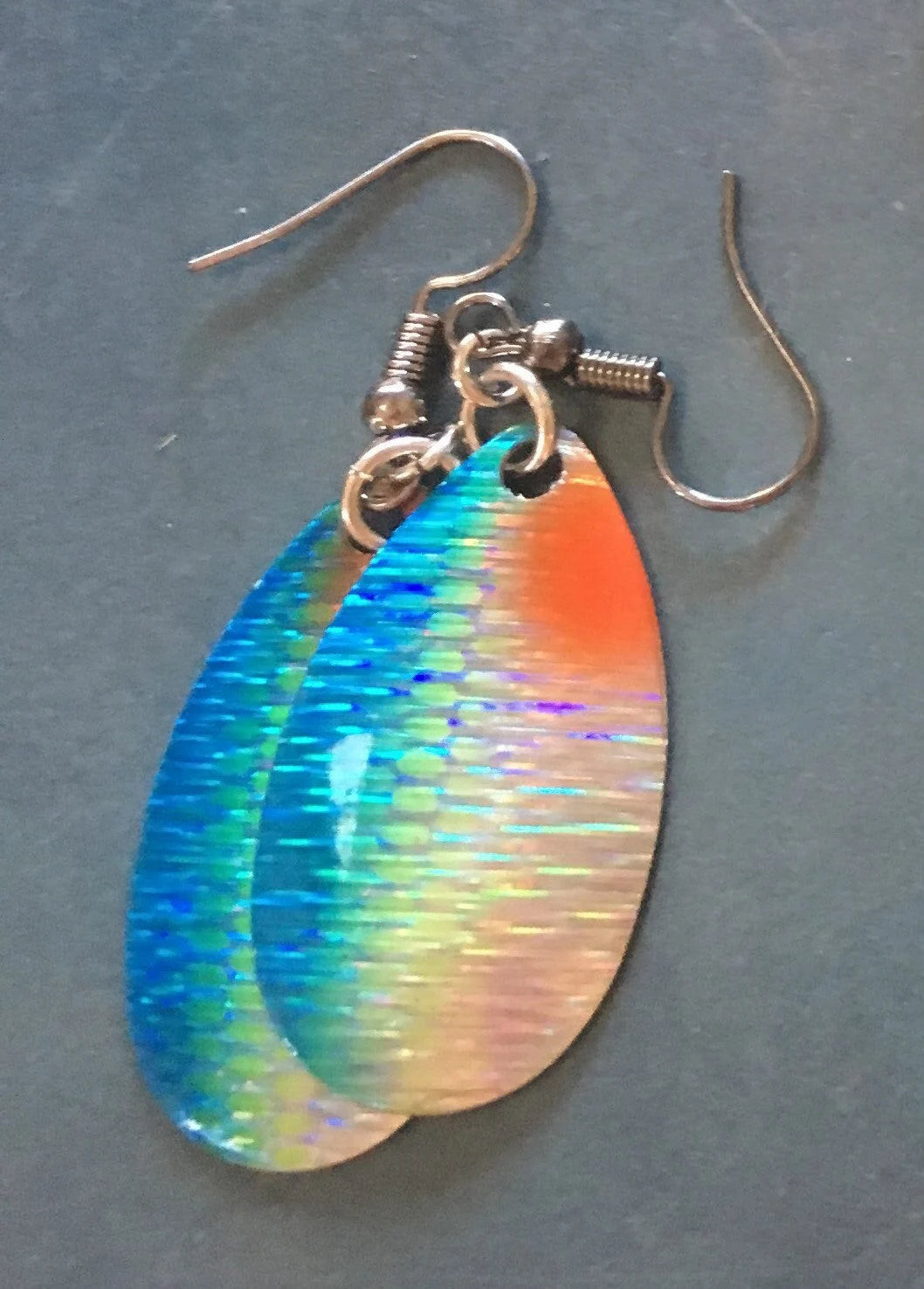 Blue Tackle Earrings