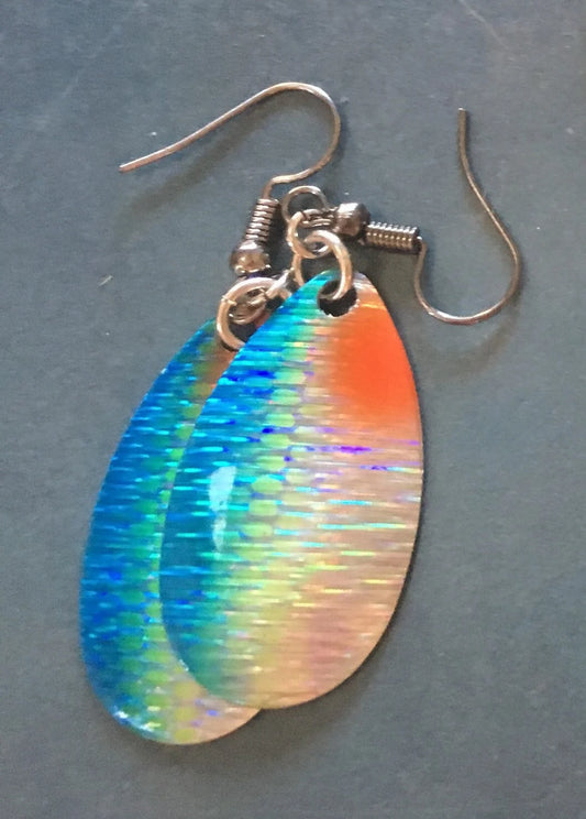Blue Tackle Earrings