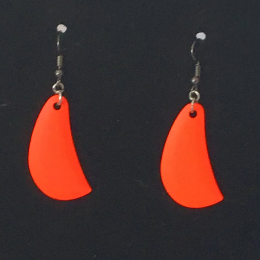 Orange Fishing Tackle Earrings