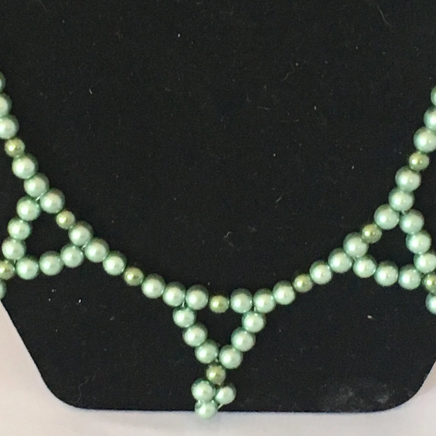 Sage & Dark Green Pearl Necklace