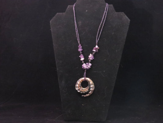 Donut Glass Pendant Necklace