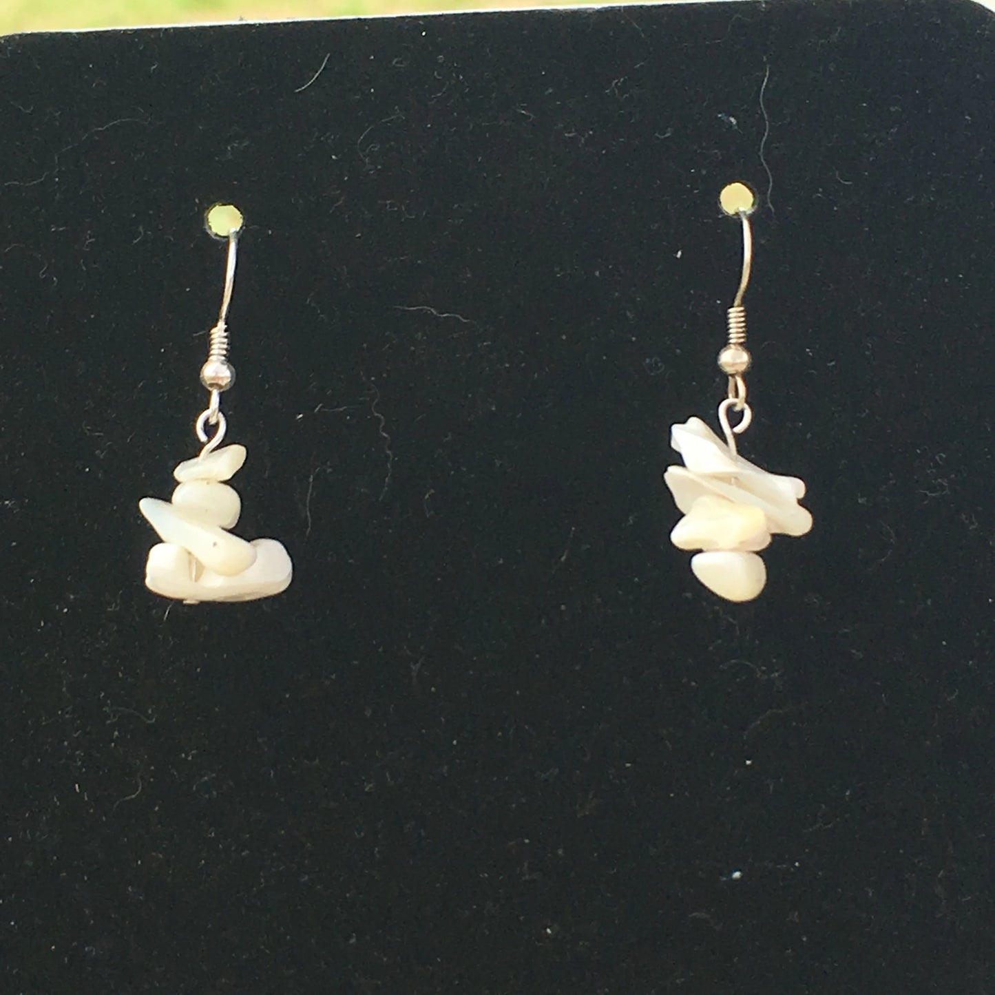 Mother of Pearl Chip Earrings