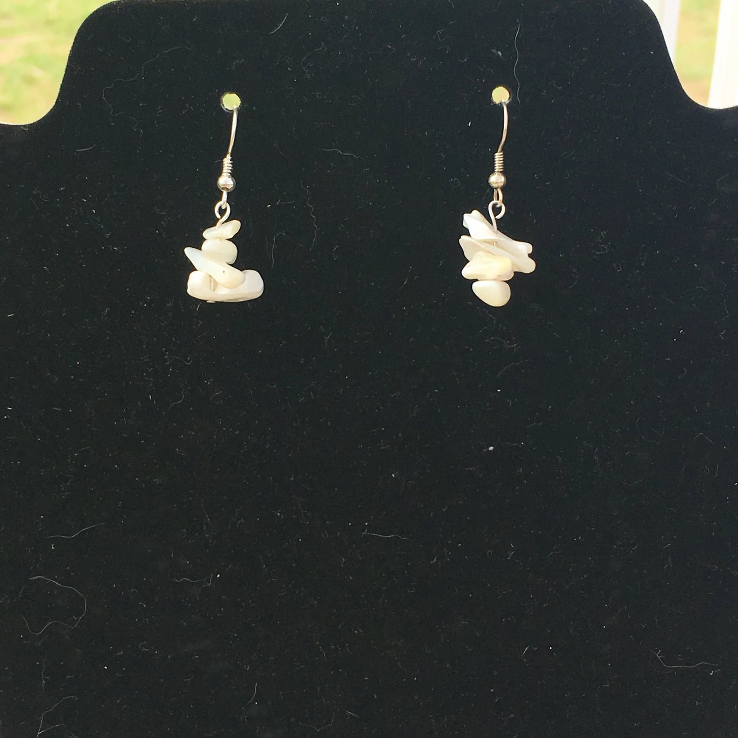 Mother of Pearl Chip Earrings