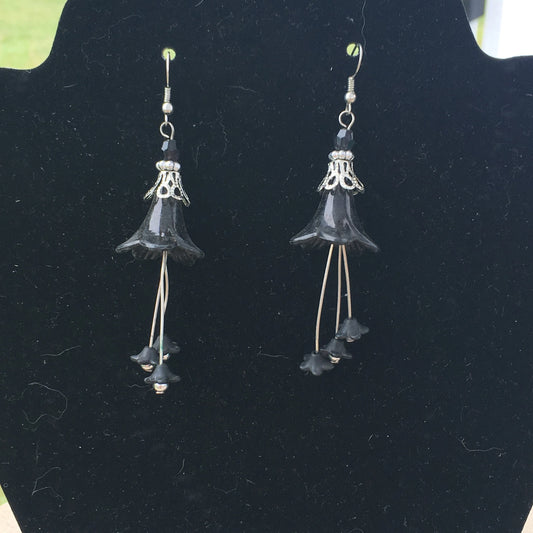 Black Bell Earrings