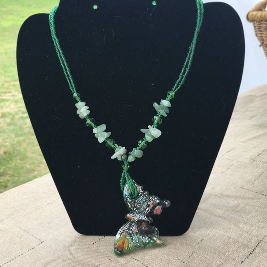 Green Butterfly Pendant