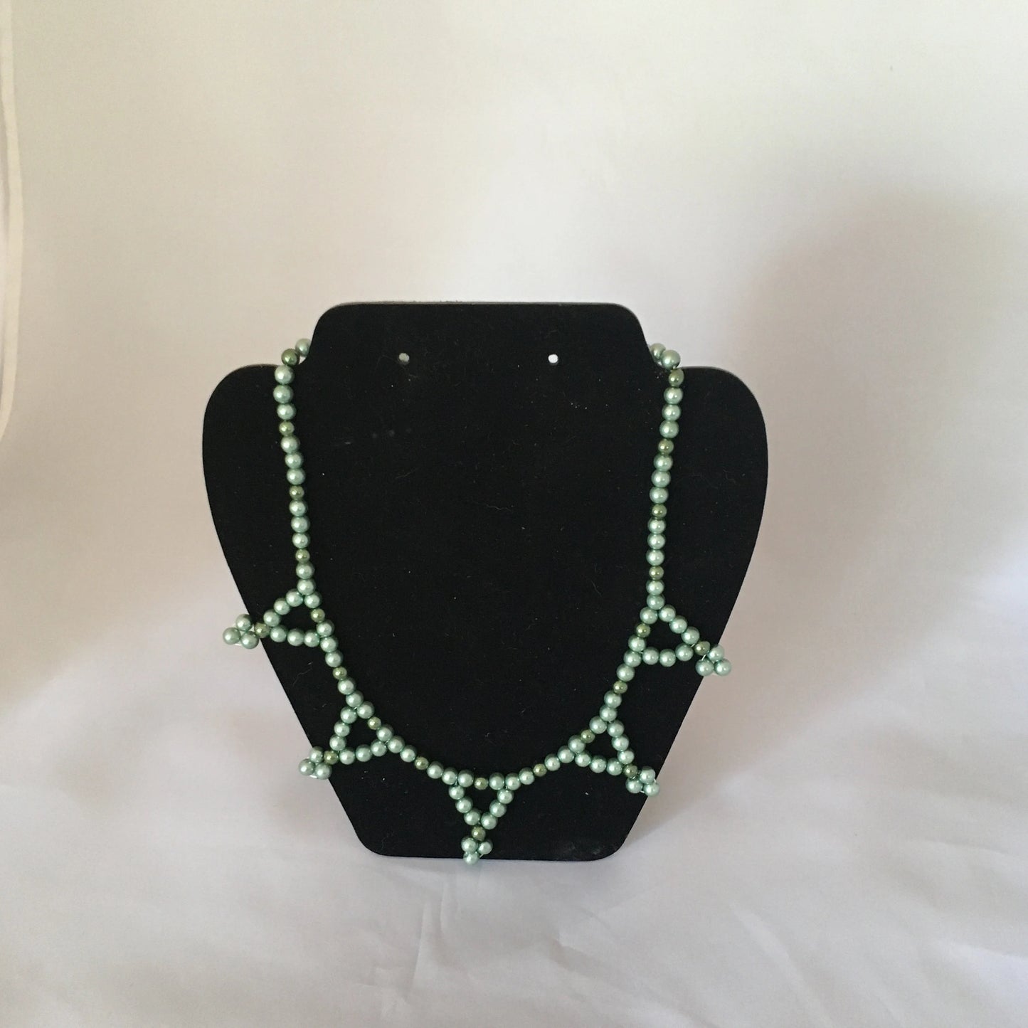 Sage & Dark Green Pearl Necklace