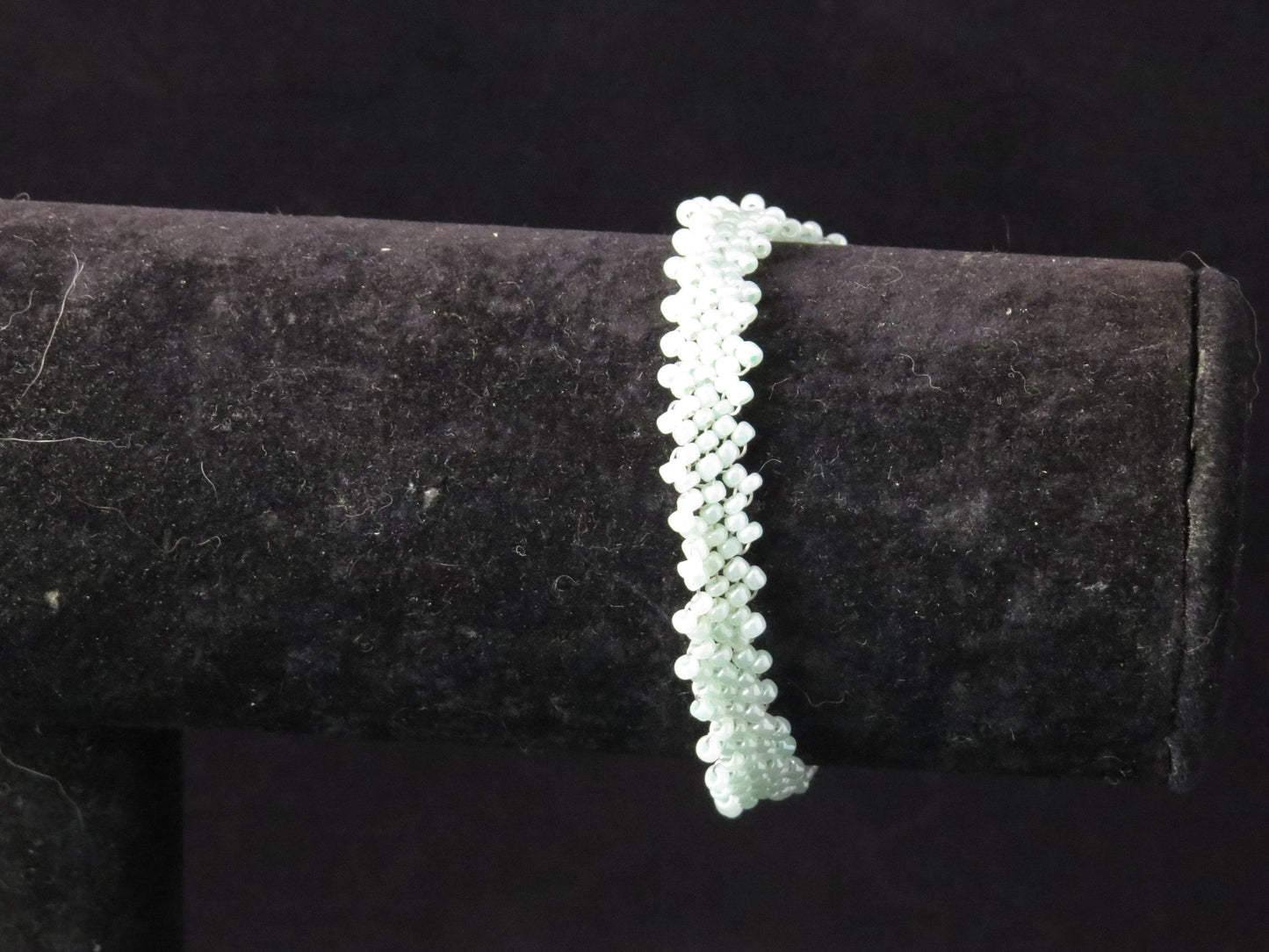 Cylon Turquoise Blue Simple Strap Peyote Bracelet