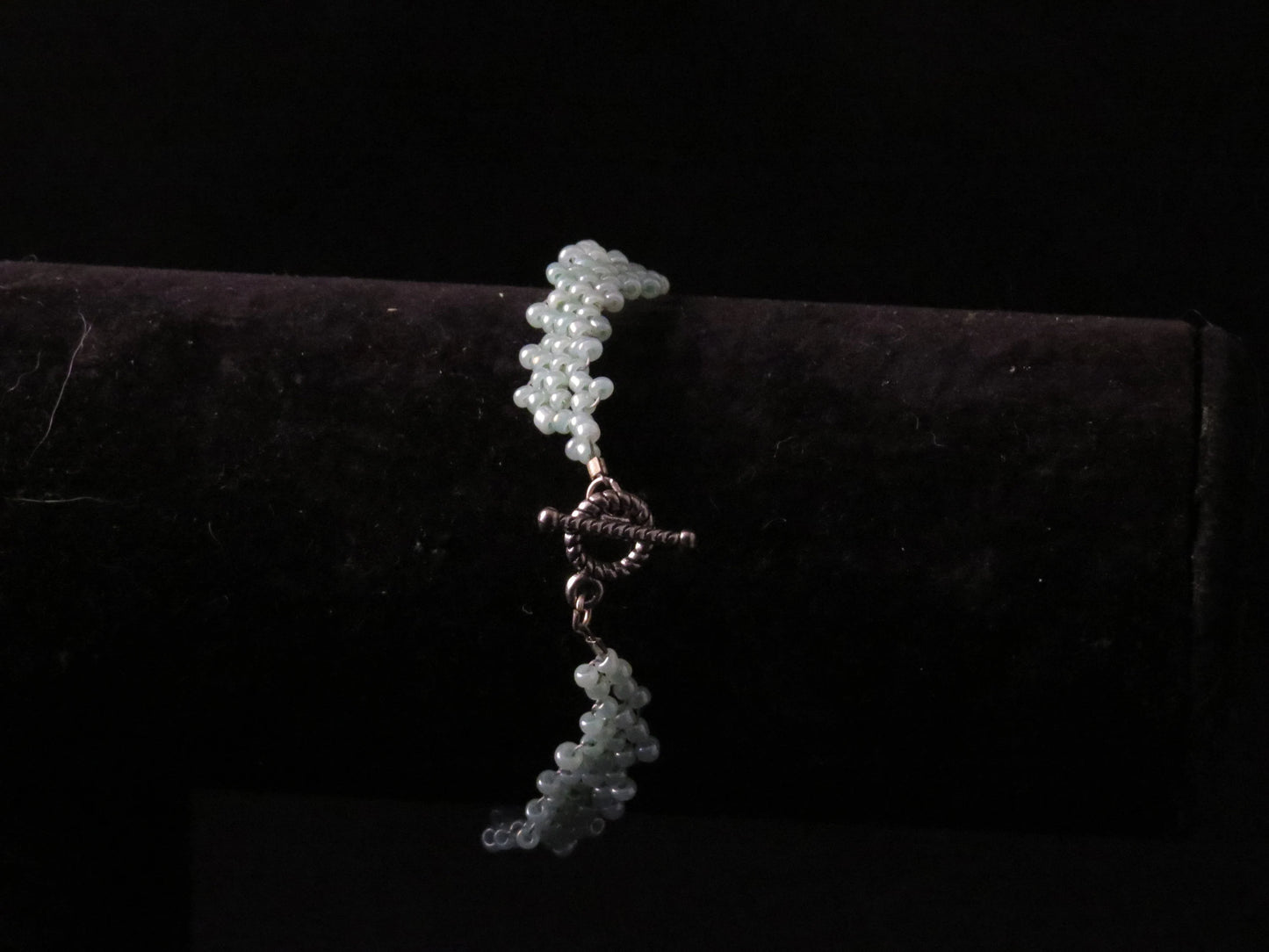 Cylon Turquoise Blue Simple Strap Peyote Bracelet