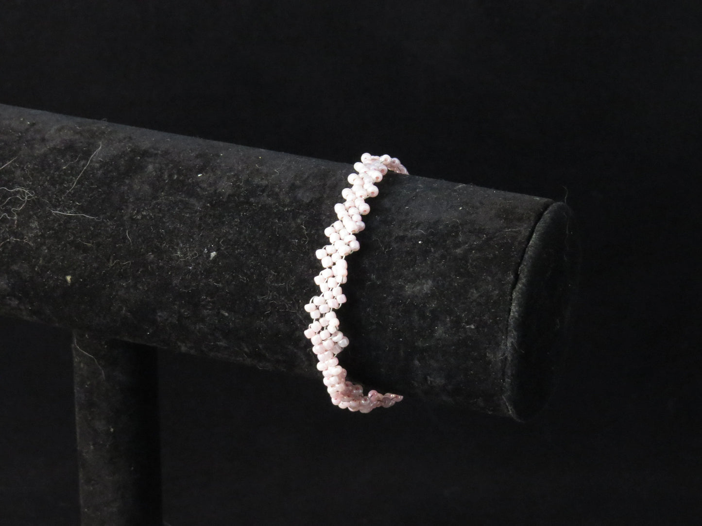 Ceylon Pink Simple Strap Peyote Bracelet
