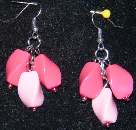 Pink Dangle Earrings