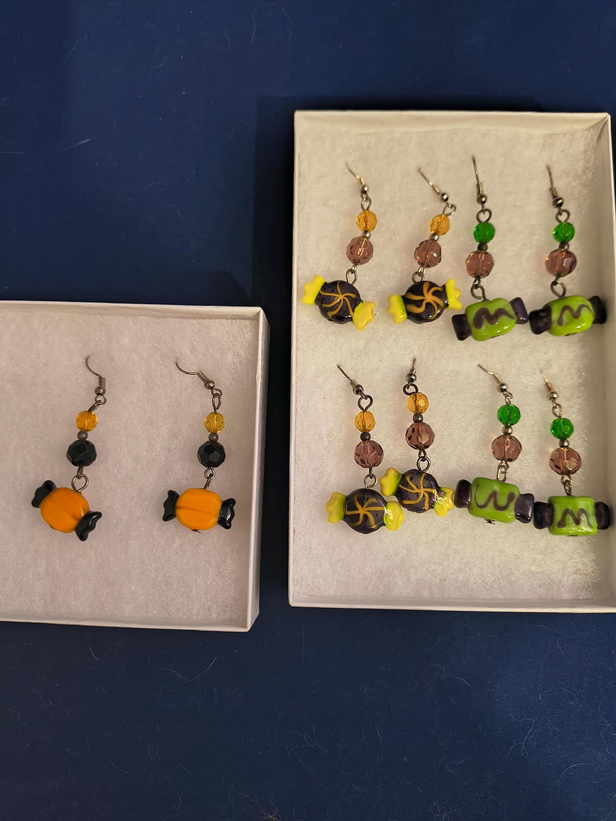 Handmade Halloween Candy Earrings